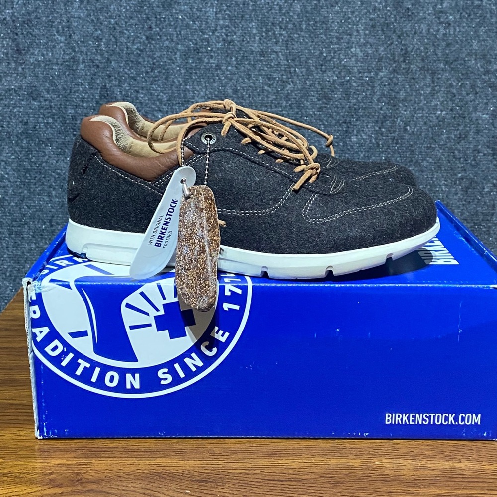 Birkenstock Cincinnati Wool Sneakers‎ Espresso Leather Trim Women's Size 38 US 7